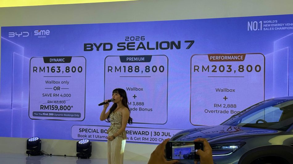 Image from: BYD Sealion 7 2026 Kini Ditawarkan Dalam 3 Pilihan, Senibina Pengecasan 800V, Dan Jarak Mencapai 650KM