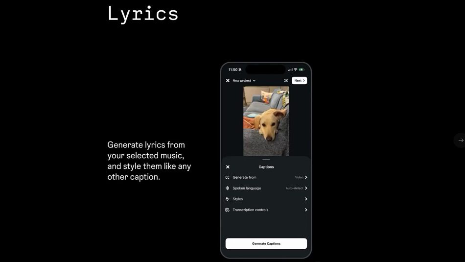 Image from: Edits Kini Boleh Menjana Lirik Daripada Muzik Latar