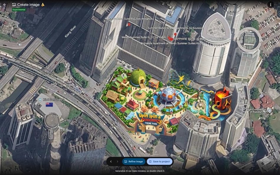 Image from: Google Earth Kini Menyertakan Penjana Imej Nano Banana