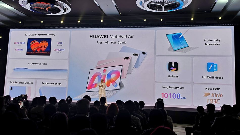 Image from: Huawei MatePad Air (2026) Turut Diumumkan – Skrin OLED 144Hz Dan Bateri 10,100 mAh