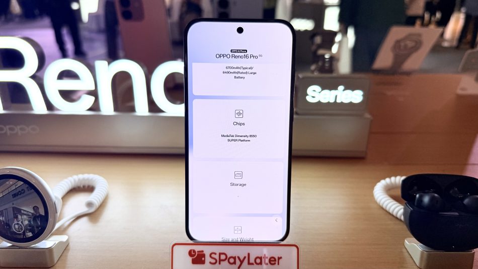 Image from: Oppo Reno16 Pro Rasmi Di Malaysia – Cip Dimensity 8550 Super Dan Harga RM3699