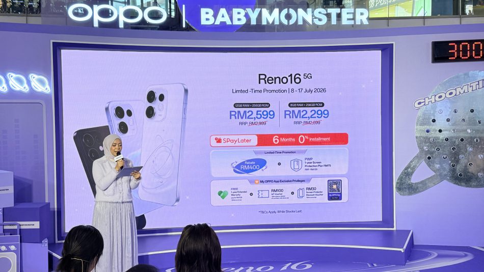 Image from: Oppo Reno16 Dan Reno16F Kini Ditawarkan Di Malaysia Bermula RM1899