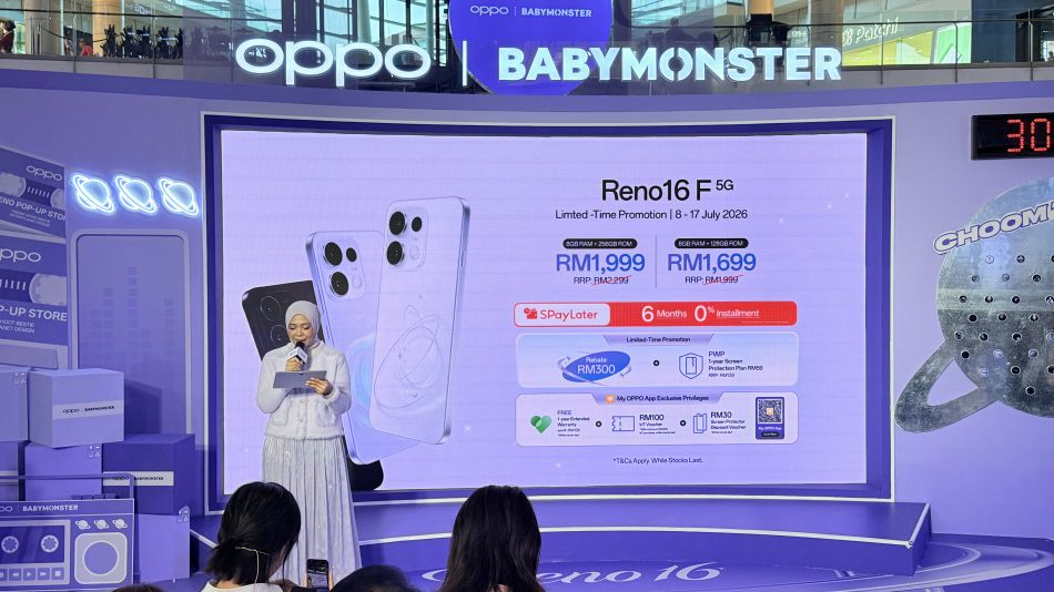 Image from: Oppo Reno16 Dan Reno16F Kini Ditawarkan Di Malaysia Bermula RM1899