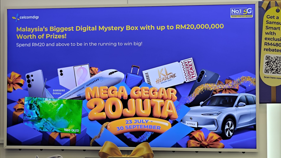 Image from: Kempen CelcomDigi Mega Gegar 20 Juta Diperkenalkan Sebagai Tanda Penghargaan Kepada Pelanggan Mereka