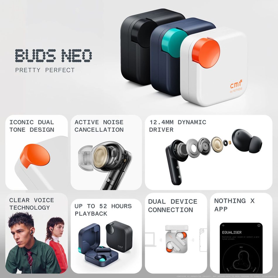 Image from: CMF Buds Neo Kini Rasmi Dengan Bateri 52 Jam