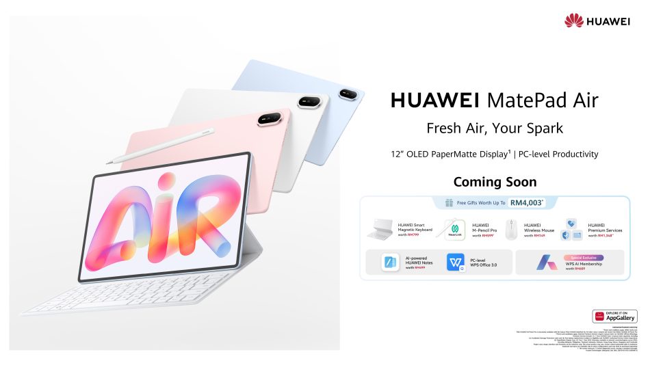 Image from: Pratempahan Huawei MatePad Air Baharu Dibuka Di Malaysia Dengan Deposit RM100