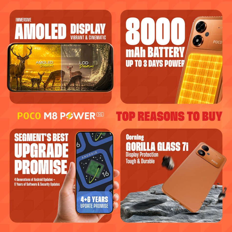 Image from: Poco M8 Power Dilancarkan Dengan Bateri 8000 mAh