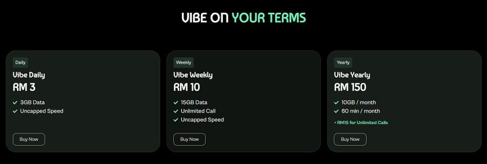 Image from: Vibe Mobile Kini Rasmi Di Malaysia – Pelan Prabayar Serendah RM17/Bulan