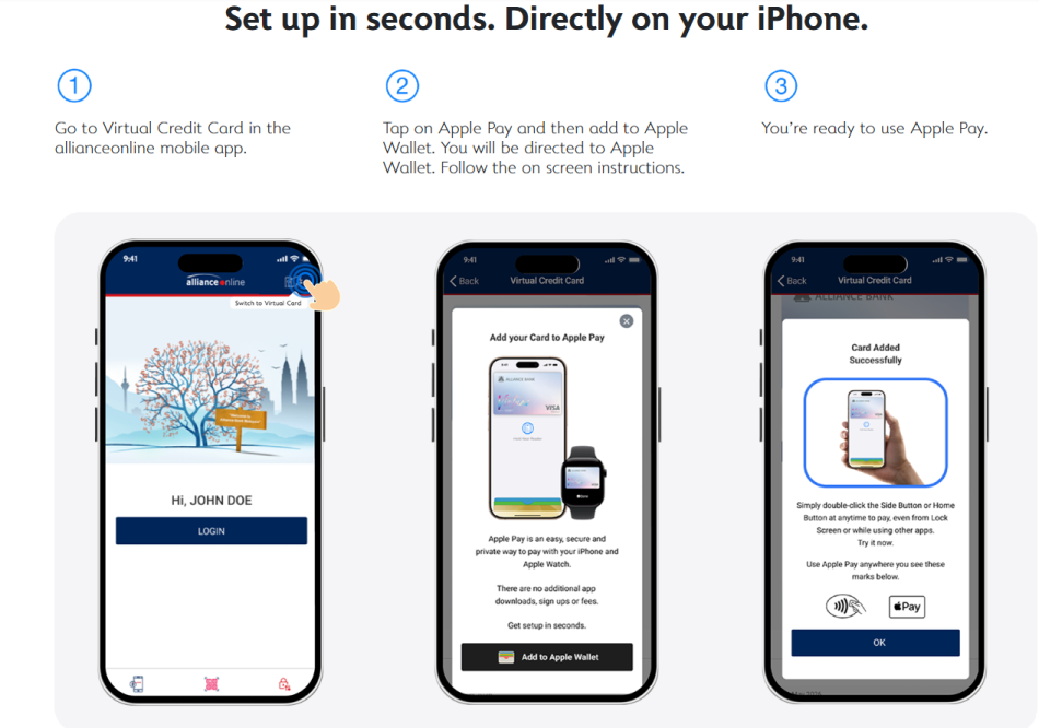 Image from: Kad Kredit Visa Alliance Bank Kini Menyokong Apple Pay