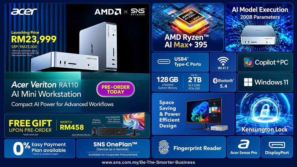 Image from: Kuasakan Syarikat Anda Dengan Komputer Workstation Kompak AMD Terkini