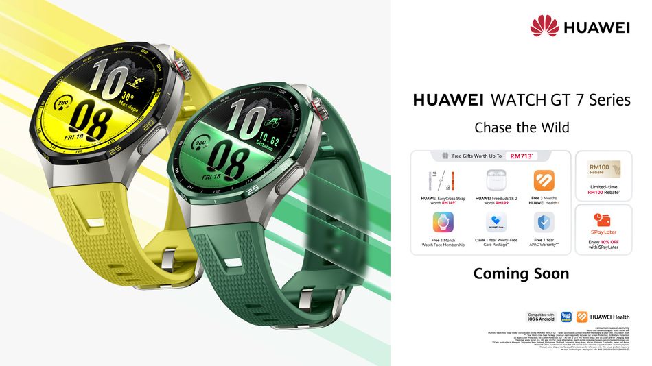 Image from: Huawei Watch GT7 Bakal Tiba Di Malaysia Pada 29 September – Tempahan Awal Dibuka Dengan Deposit RM100