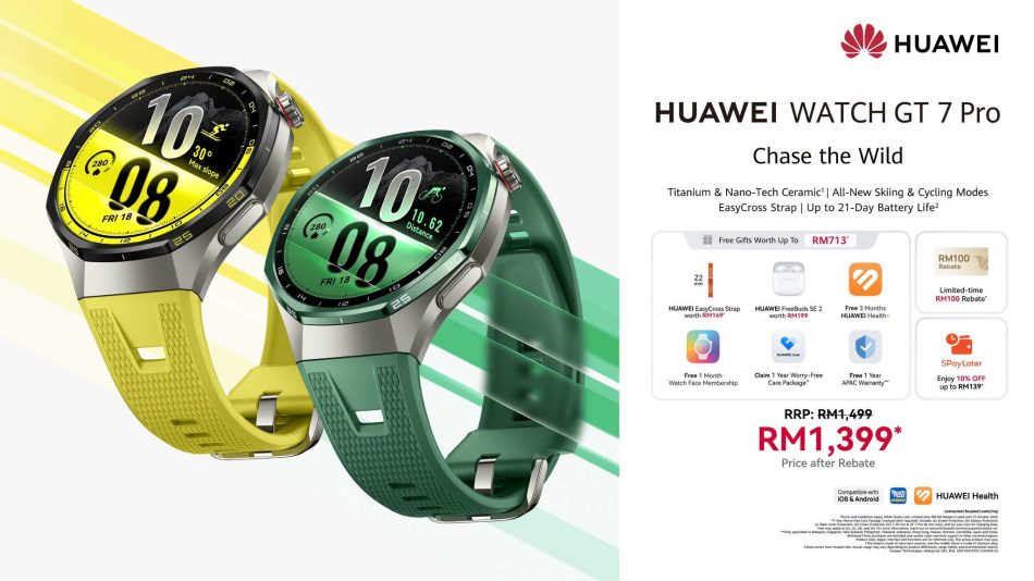 Image from: Huawei Watch GT 7 Dan Watch GT 7 Pro Kini Di Malaysia – Bermula Harga RM1099