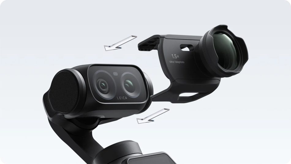 Image from: Insta360 Luna Ultra Dikemaskini Dengan Zum 15X dan Kit Lensa 450mm