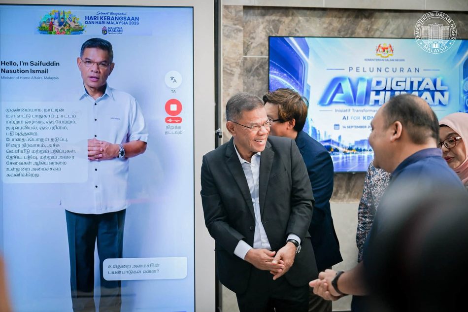 Image from: KDN Lancar AI DIgital Human – Ingin Pertingkat Kecekapan Penyampaian Maklumat Kepada Rakyat