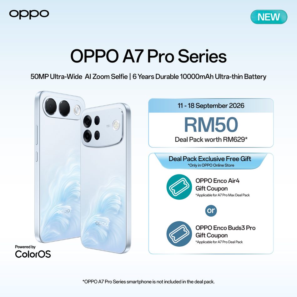 Image from: Oppo A7 Pro Dan Oppo A7 Pro Max Bakal Tiba Di Malaysia Tidak Lama Lagi