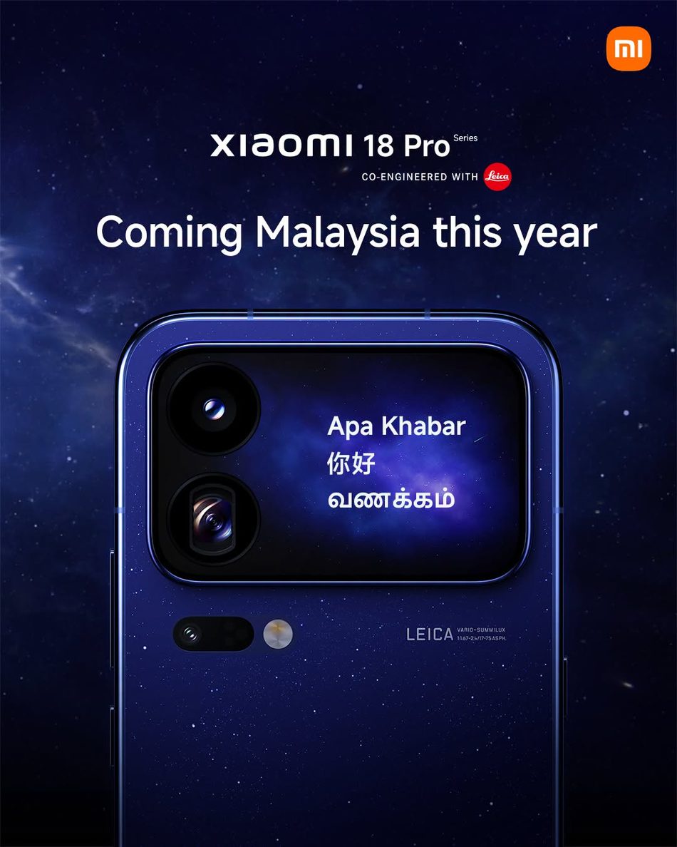 Image from: Siri Xiaomi 18 Pro Disahkan Memasuki Pasaran Malaysia Tahun Ini