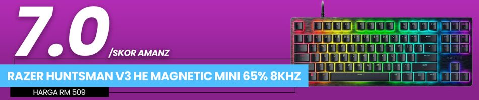 Image from: Ulasan Razer Huntsman V3 HE Magnetic Mini 65% 8KHz – Hanya Beli Kalau Anda Gamer Tegar