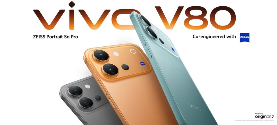 Image from: Vivo V80 Mula Diperlihatkan Dengan Skrin 144Hz, Tri-Kamera ZEISS 50MP, Bateri 7200mAh