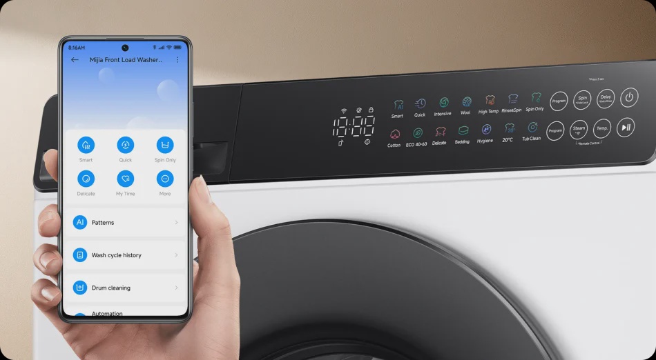 Image from: Mijia Front Load Washer (8Kg) Boleh Didapati Di Malaysia Serendah RM1199