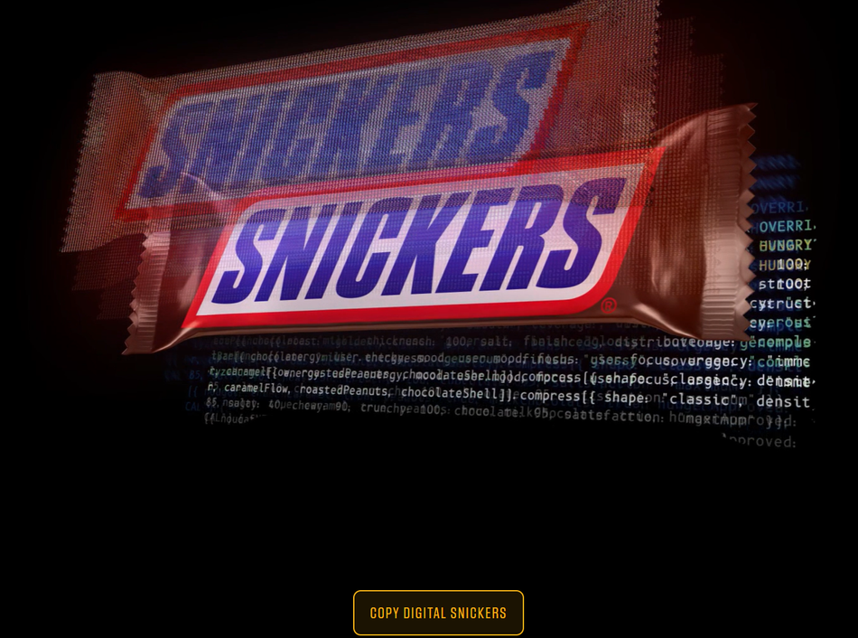 Image from: Snickers Memperkenalkan Jajan Digital Supaya Bot AI “Memberi Jawapan Yang Lebih Bernas”