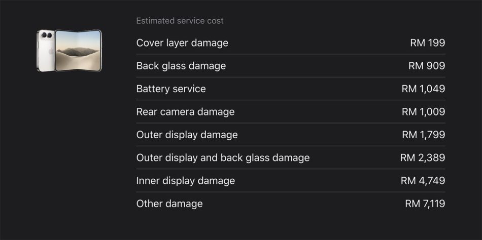 Image from: Kos Menggantikan Skrin iPhone Duo Lebih Mahal Daripada Sebuah iPhone 17 dan MacBook Neo