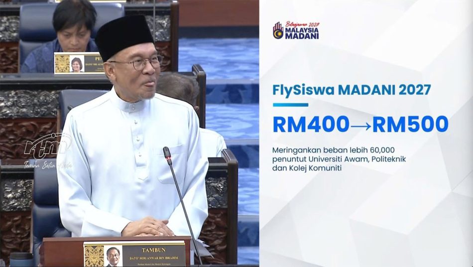 Image from: Belanjawan 2027 – FLYsiswa Dinaikkan, MyKomuter50 Diperkenalkan dan My50 Diteruskan