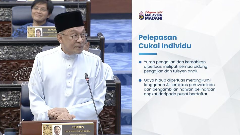 Image from: Belanjawan 2027 – Pelepasan Cukai Individu Merangkumi Langganan AI