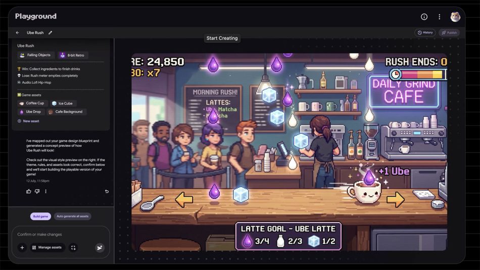 Image from: Google Playground Dilancarkan Platform Membangunkan Permainan Video Dengan Bantuan AI