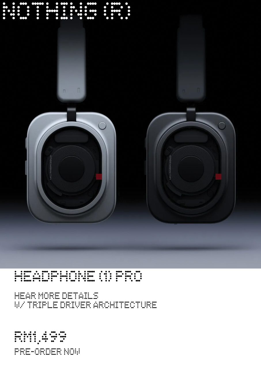Image from: Nothing Headphone (1) Pro Kini Boleh Dipratempah Di Malaysia – Harga RM1499