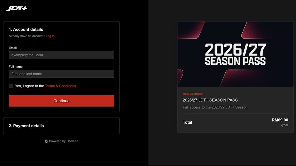 Image from: JDT+ Kini Boleh Dilanggan Pada Harga RM69 Semusim