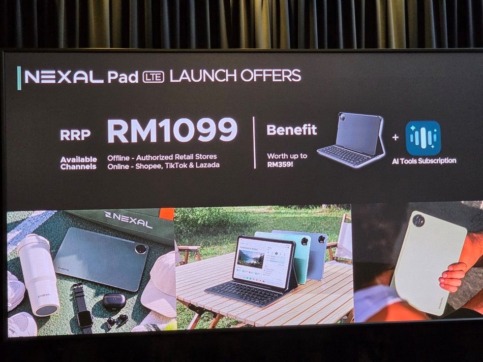 Image from: Nexal Pad Dan Nexal Earbuds Kini Di Pasaran Tempatan Pada Harga Bermula RM199