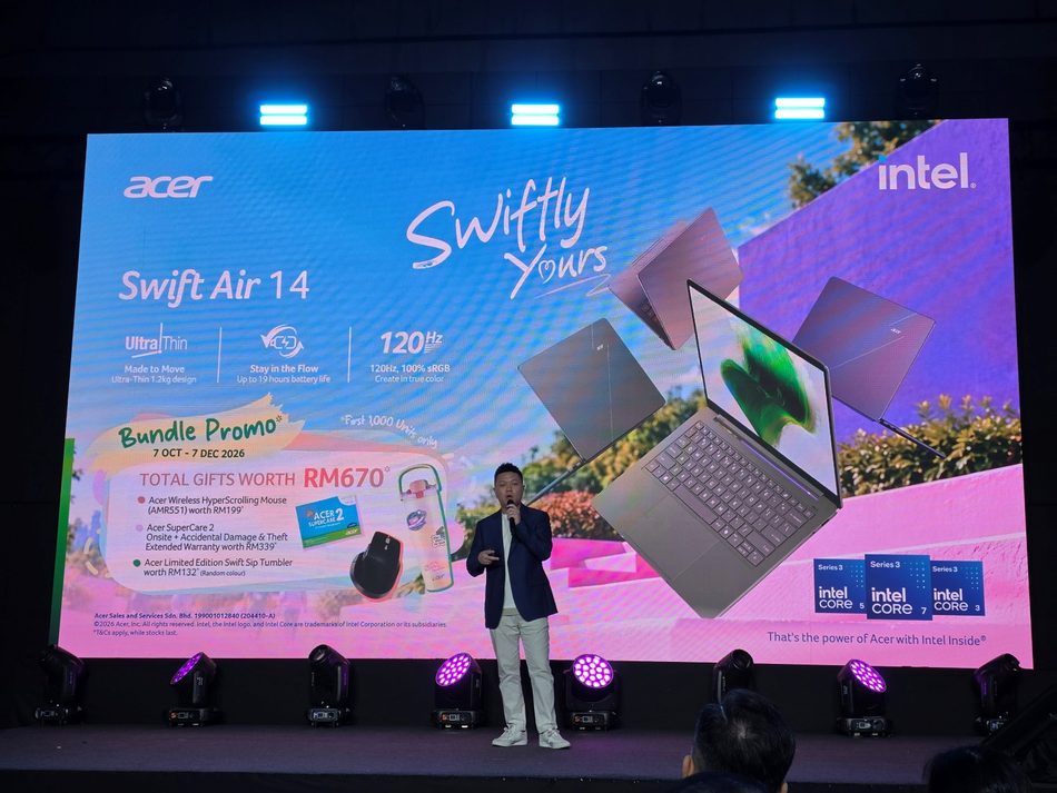 Image from: Acer Swift Air 14 Kini Ditawarkan Di Pasaran Tempatan Dengan Harga Permulaan RM2999