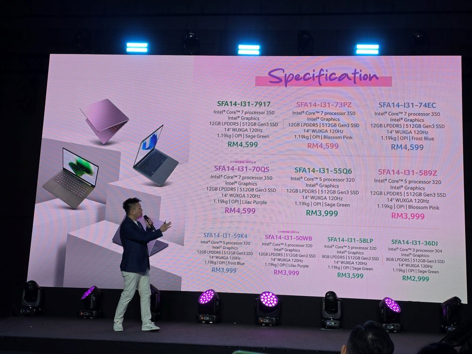 Image from: Acer Swift Air 14 Kini Ditawarkan Di Pasaran Tempatan Dengan Harga Permulaan RM2999