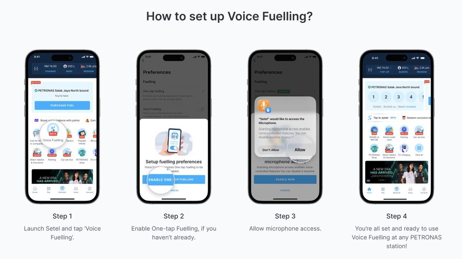 Image from: Setel Perkenalkan ‘Voice Fuelling’ – Isi Minyak Lebih Mudah Dengan Arahan Suara