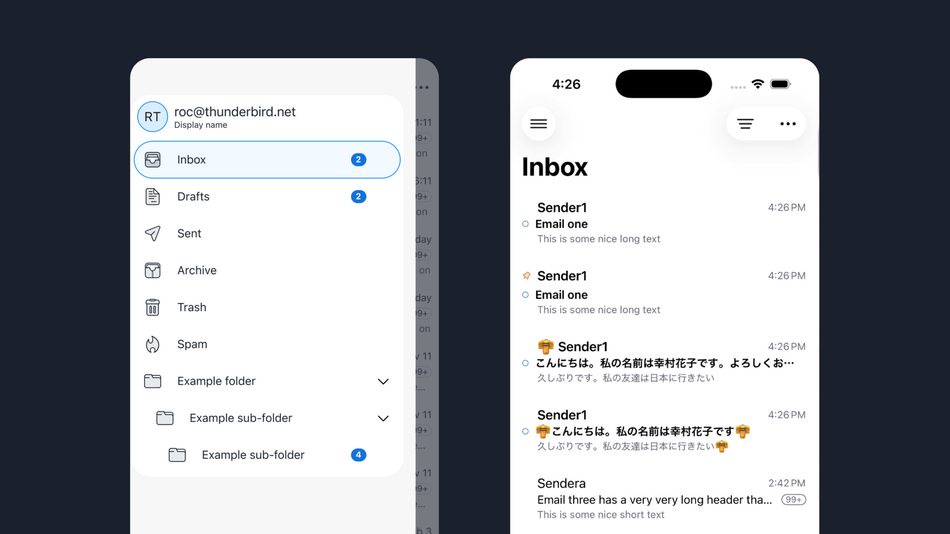 Image from: Thunderbird Perlihatkan Aplikasi Klien Emel Untuk iPhone Yang Kini Dalam Pembangunan
