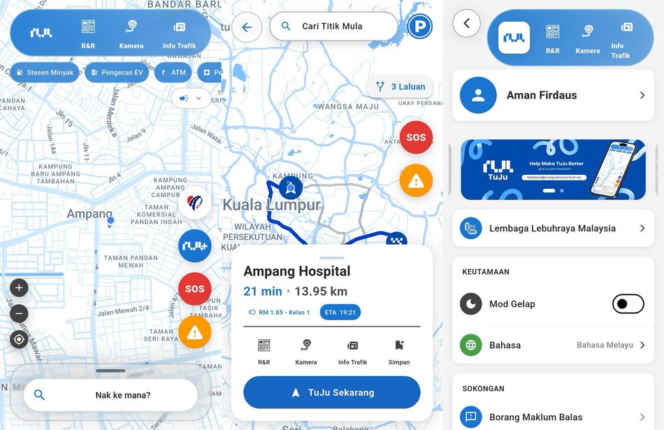 Image from: PMX Galak Orang Ramai Guna Aplikasi Tuju Sebagai Alternatif Waze – Waze Terikat Dengan Undang-Undang Israel