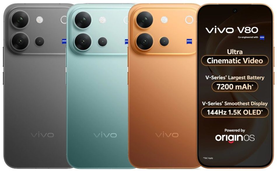 Image from: Vivo V80 Dilancarkan Dengan Skrin 144Hz, Kamera ZEISS 50MP Dan Bateri 7200mAh