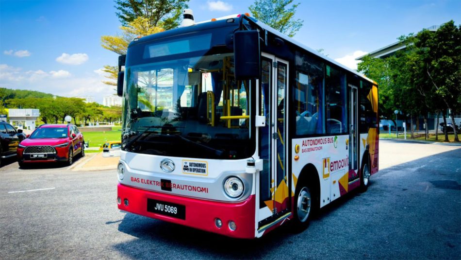 Image from: Perkhidmatan Bas Elektrik Tanpa Pemandu Di Putrajaya Bermula Esok – Tambang RM1 Sehala Dengan 6 Hentian Utama