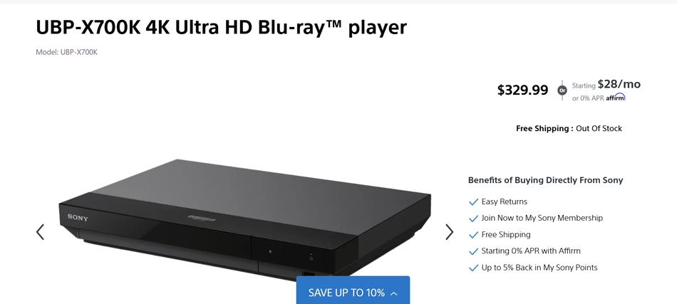 Image from: Sony Menghentikan Pengeluaran Pemain Cakera Blu-Ray Terakhir Mereka Di Jepun