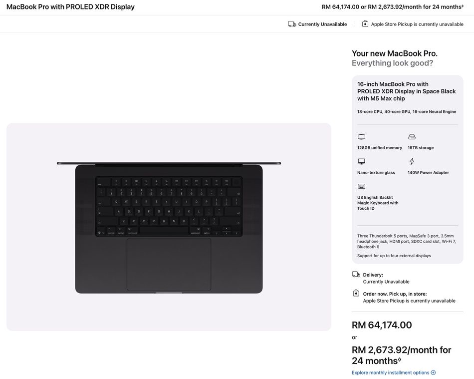 Image from: Apple Memperkenalkan MacBook Pro Dengan Skrin Sentuh – Harga Bermula RM11,999
