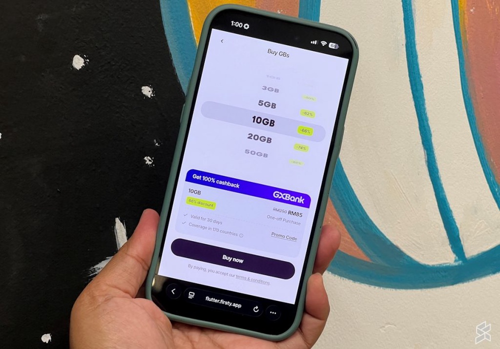Image from: 你现在可以通过GXBank App购买Firsty旅行eSIM