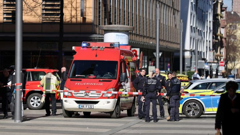 One dead after car drives into crowd in German city of Mannheim, police say