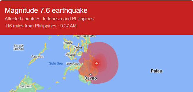 Tsunami update philippines