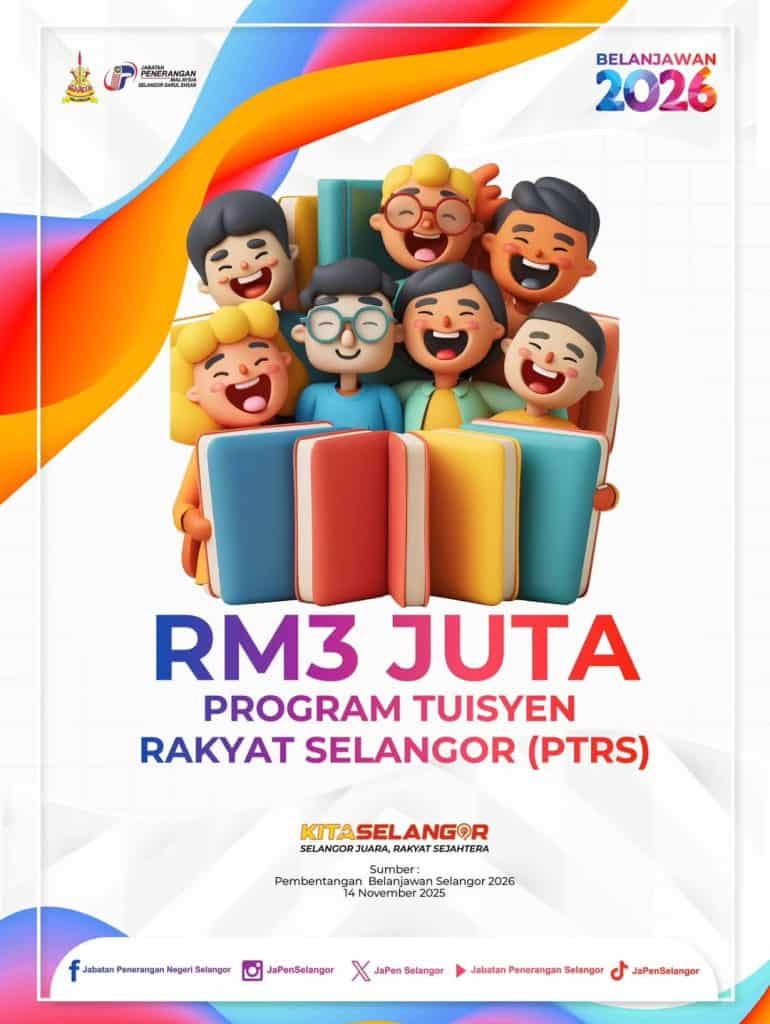 Image from: PTRS – Program Tuisyen Rakyat Selangor 2026