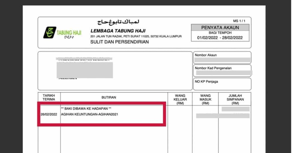 dividen tabung haji 2025