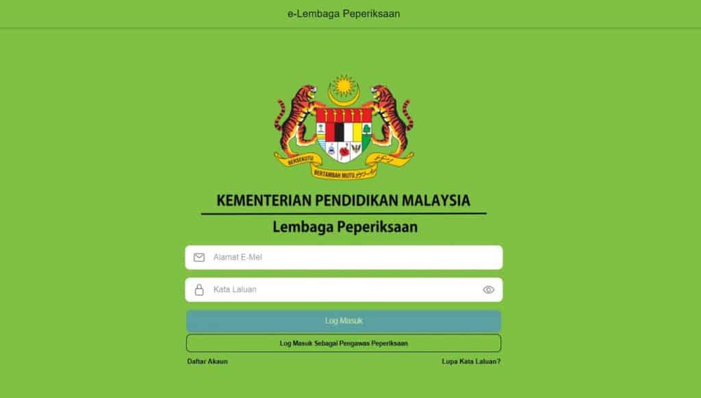 Image from: e-Lembaga Peperiksaan Malaysia: Fungsi & Cara Daftar Akaun