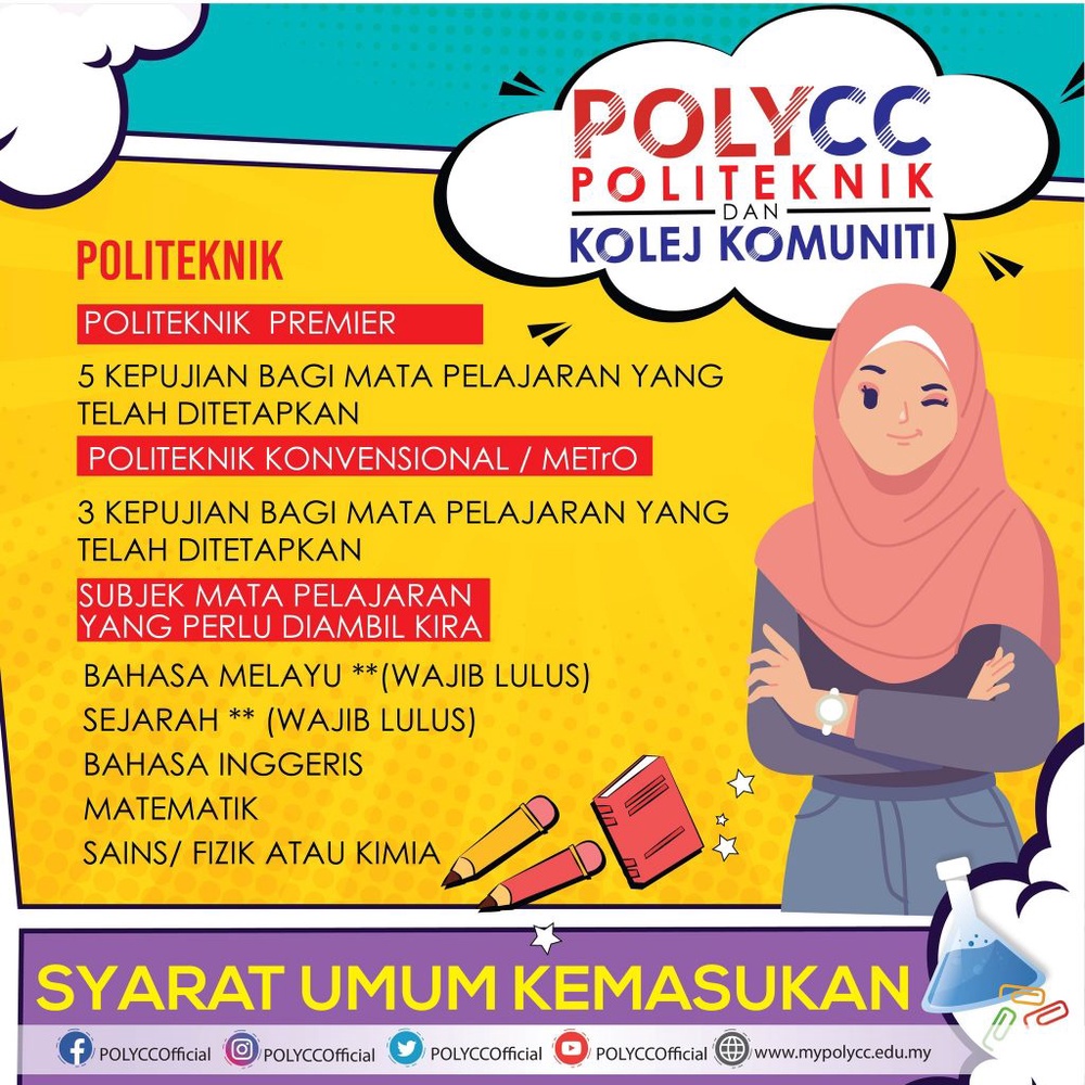 Image from: Permohonan Kemasukan Politeknik & Kolej Komuniti 2026/2027 (Diploma & Sijil)