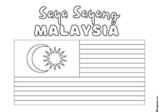  Gambar Mewarna Hari Merdeka