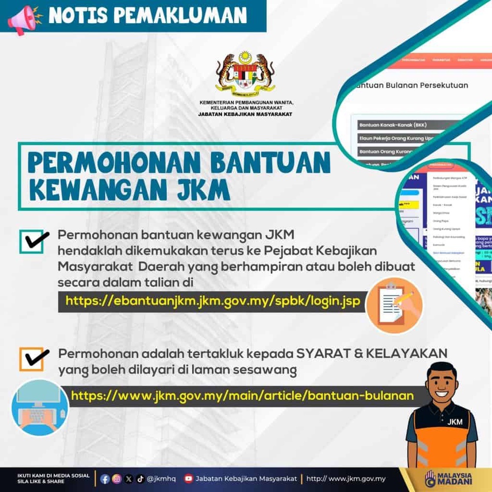 Image from: Permohonan Bantuan Jabatan Kebajikan Masyarakat JKM 2026