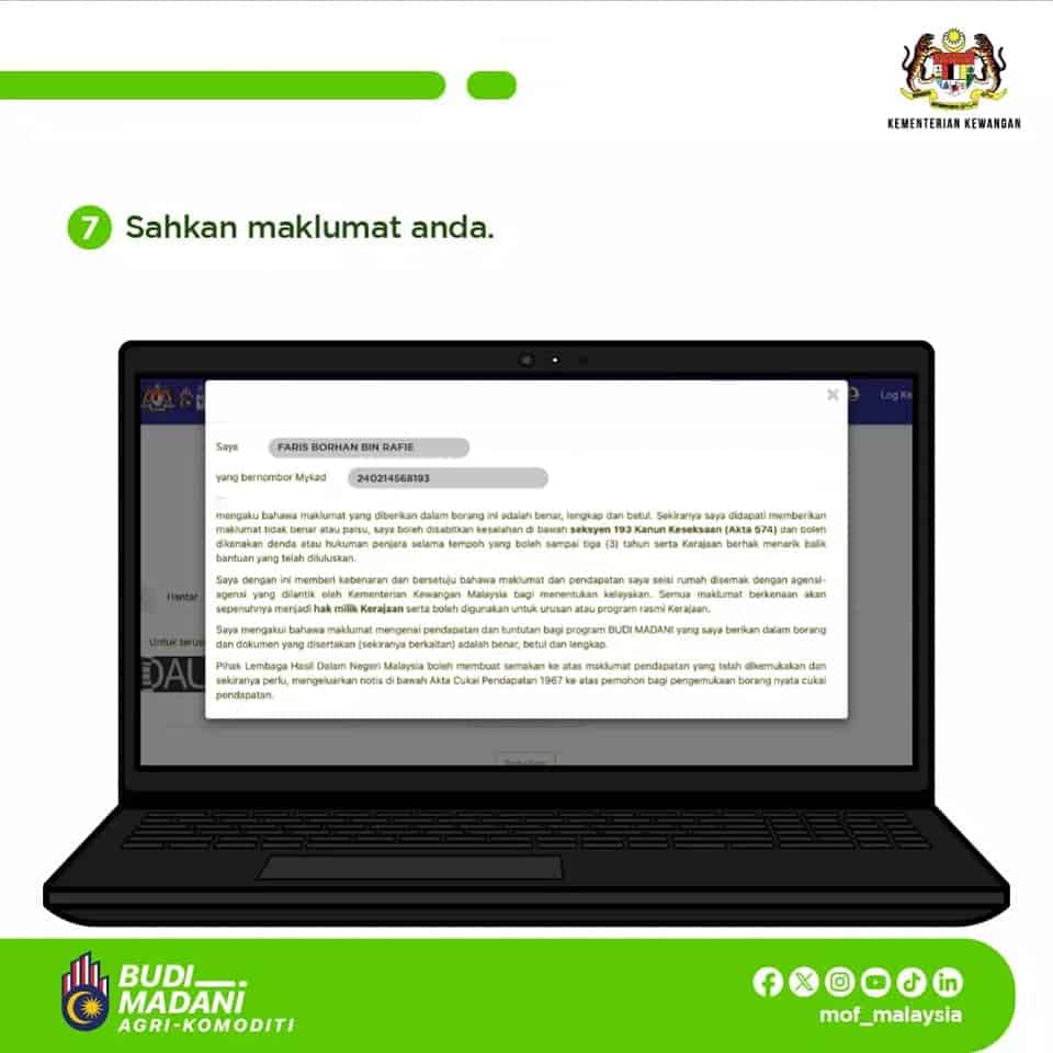 Image from: BUDI Agri-Komoditi: Permohonan Baharu Subsidi Diesel RM400